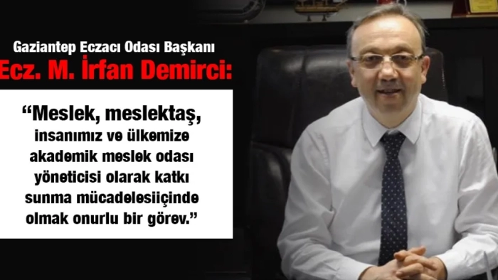 Demirci:‘‘Meslek, meslektaş, insanımız ve ülkemize akademik meslek odası yöneticisi olarak katkı sunma mücadelesi içinde olmak onurlu bir görev.’’